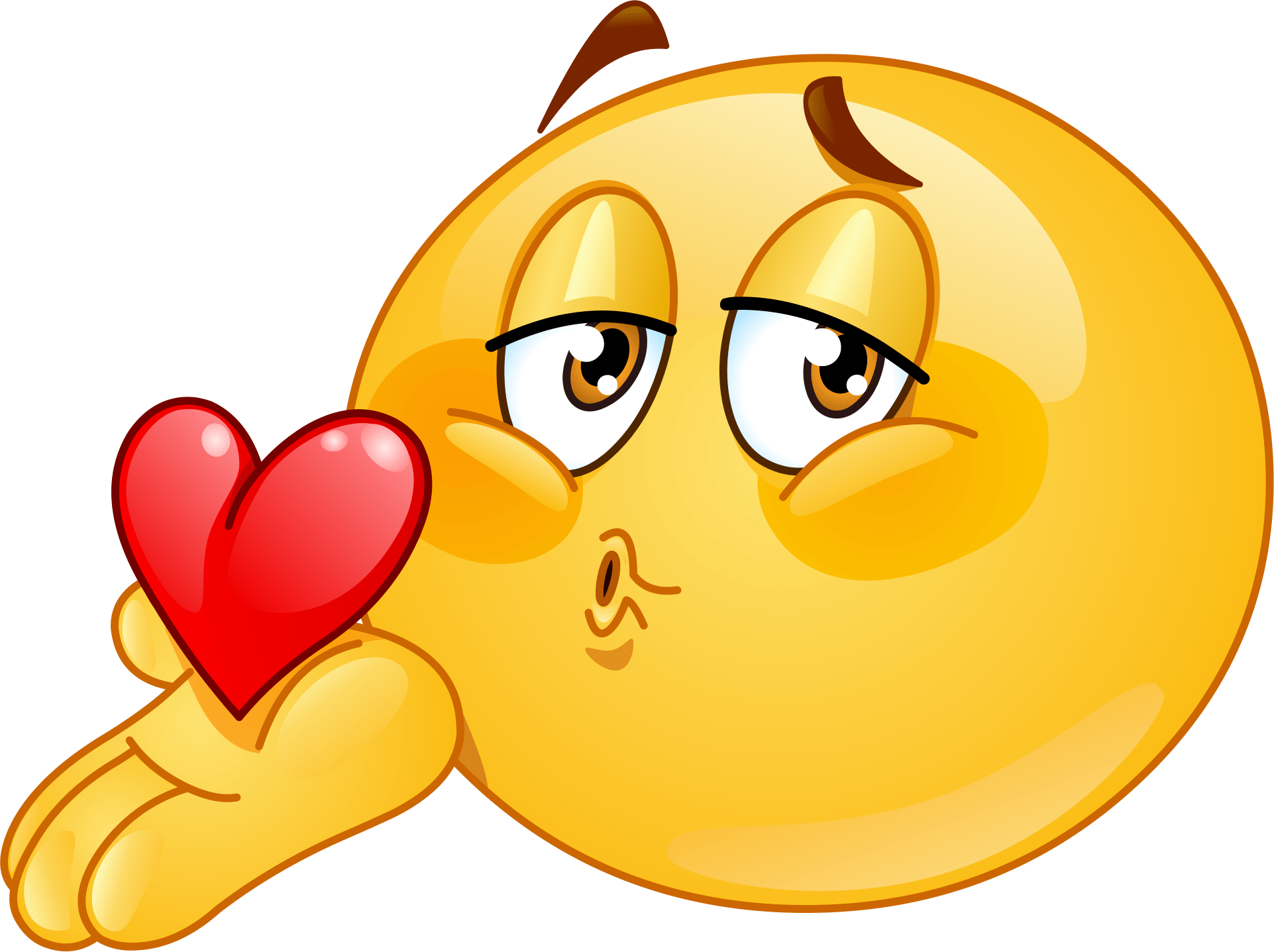 heart in hand emoji decal